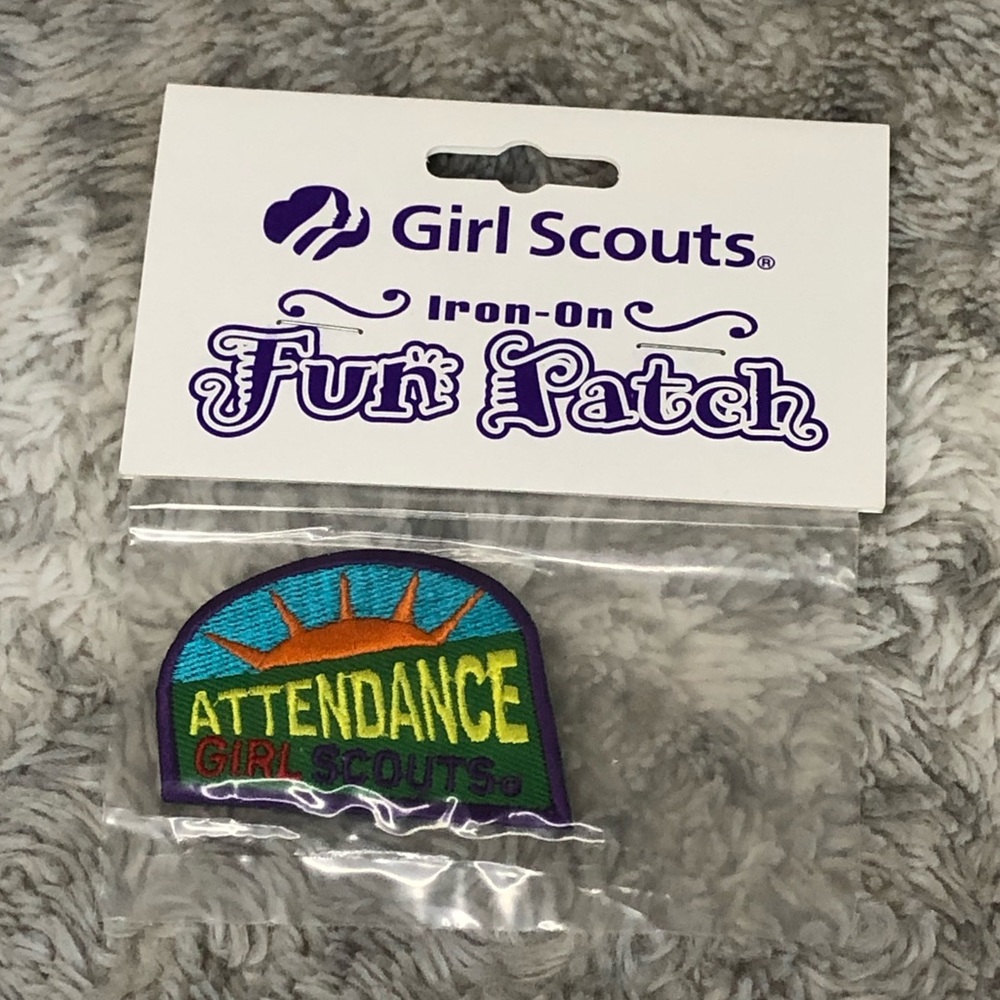 NWT Girl Scouts Iron On Fun Patch Attendance Sewing Sew Skills Patches Badge
